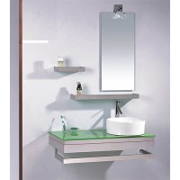 Factory direct supply hotel wall-mounted lowes cabinets with low price bathroom vanity