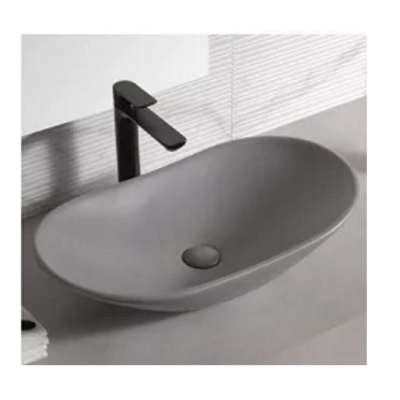 new style  bathroom sanitary ware counter top basin grey colors art basin produce in factory