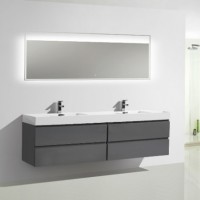 philippines modern water resistant top acrylic makeup   bathroom vanity with led mirror light