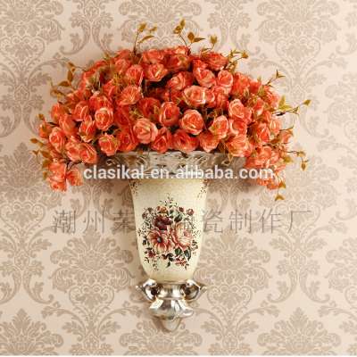 Home Decorative Ceramic Wall Vase Hanging Vase