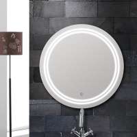 Wall hung hotsale round design hotel vanity led mirror