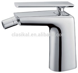 Women use bidet faucet