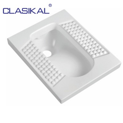 Fashion design washdown Chinese wc toilet pan