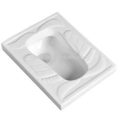 China hot sale stock cheap price square squatting pan toilet