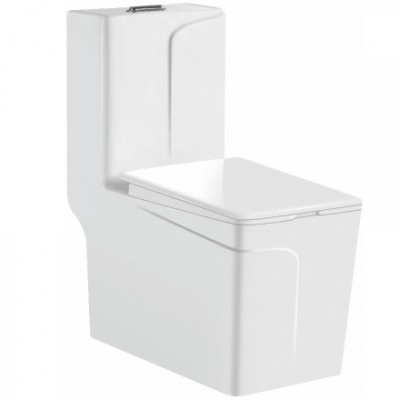 Square white color ceramic bathroom fancy toilet